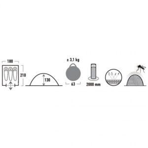 Tent High Peak Swift 3 10144 - Image 2
